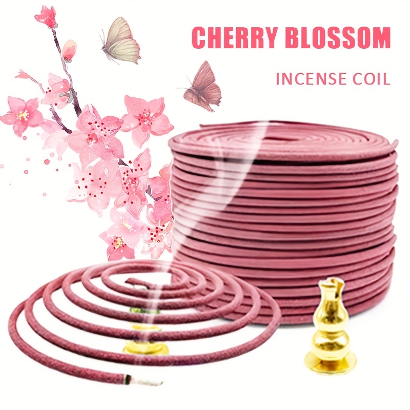 Quality Home Fragrance - Sakura-Flavored High-Quality Classic Spiral Incense, 6.3cm