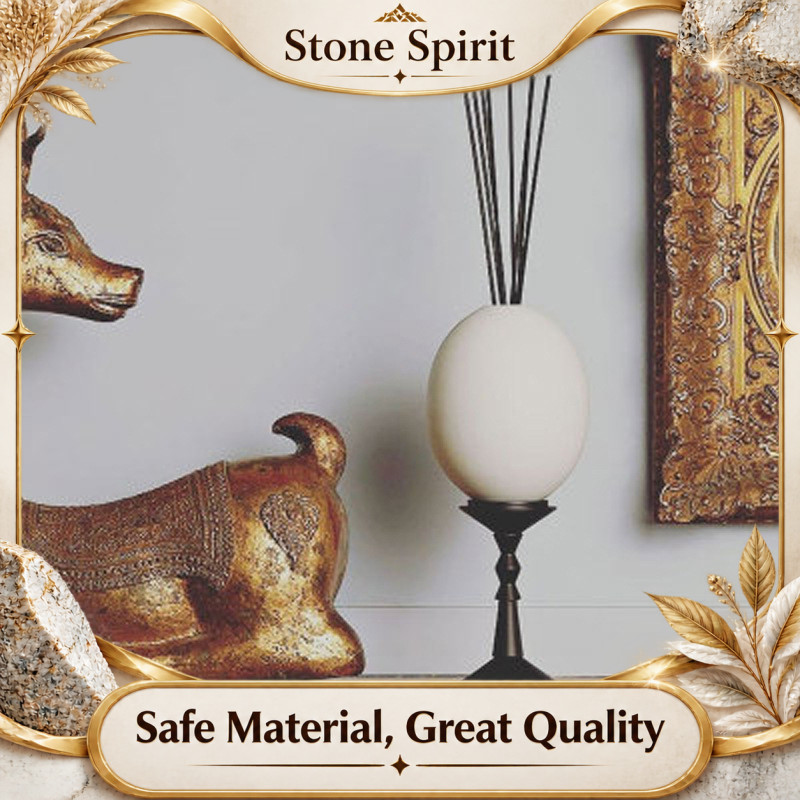In Home Fragrance Products - Simple White Ceramics Eggshell Aromatherapy Geometric