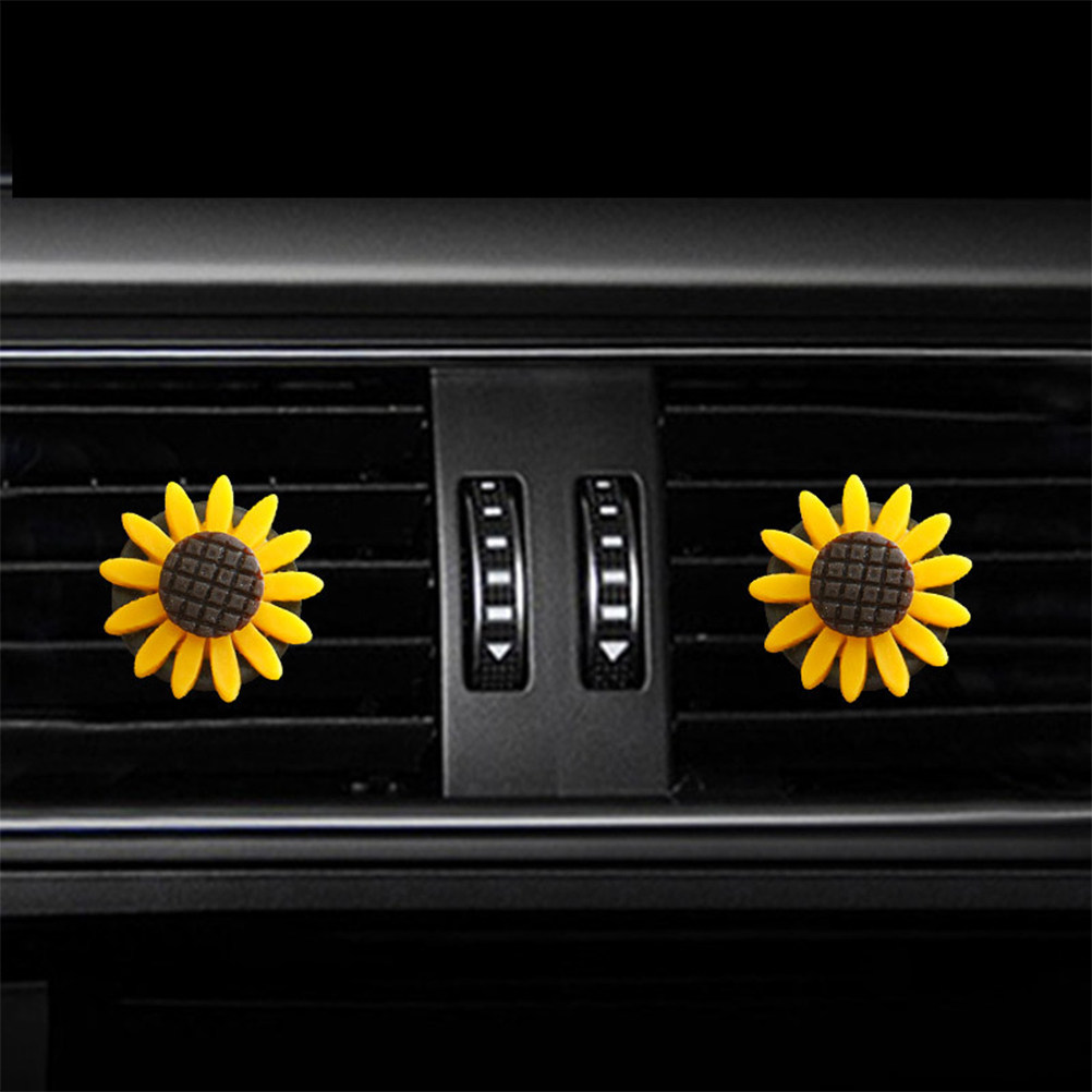 2Pcs Sunflower Car Aromatherap - Home Fragrance M&S Disinfectant Hack review and price