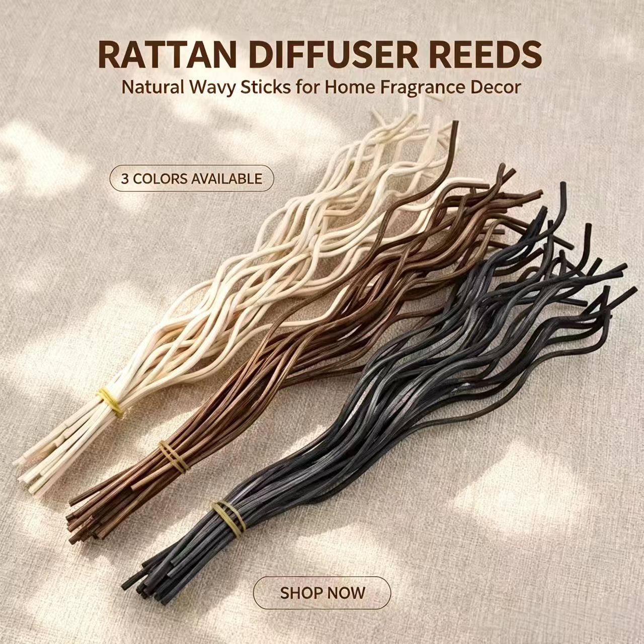 20Pcs Long Wavy Rattan Reed Di - Home Fragrance M&S Disinfectant Hack review and price