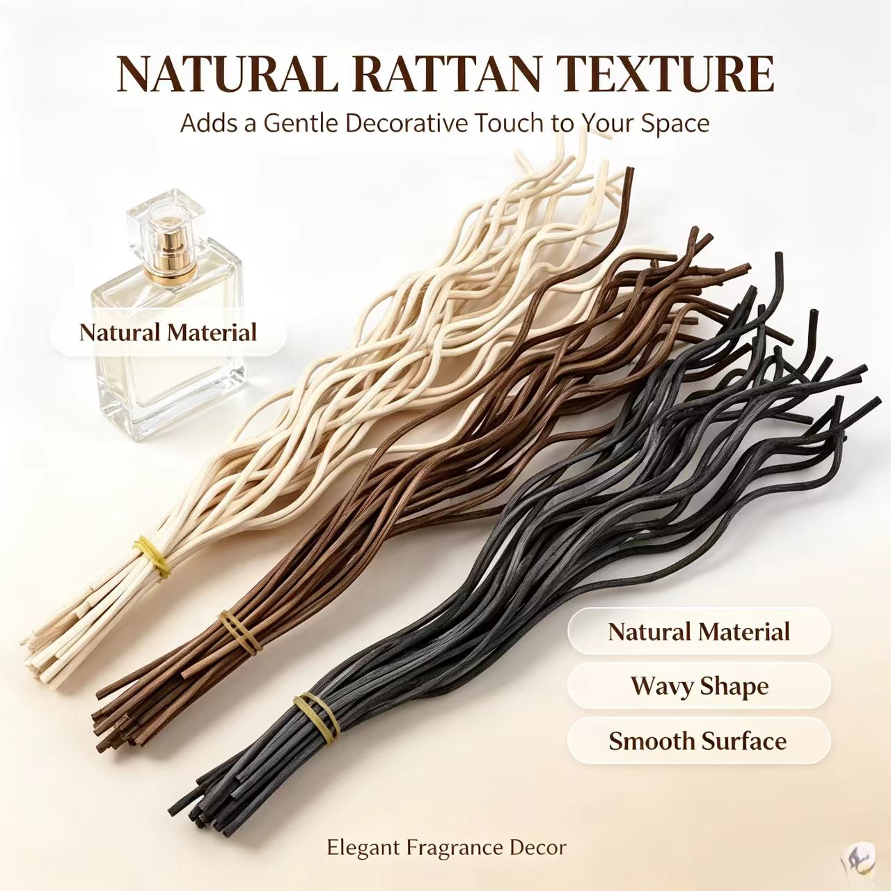 20Pcs Long Wavy Rattan Reed Di - Home Fragrance M&S Disinfectant Hack review and price
