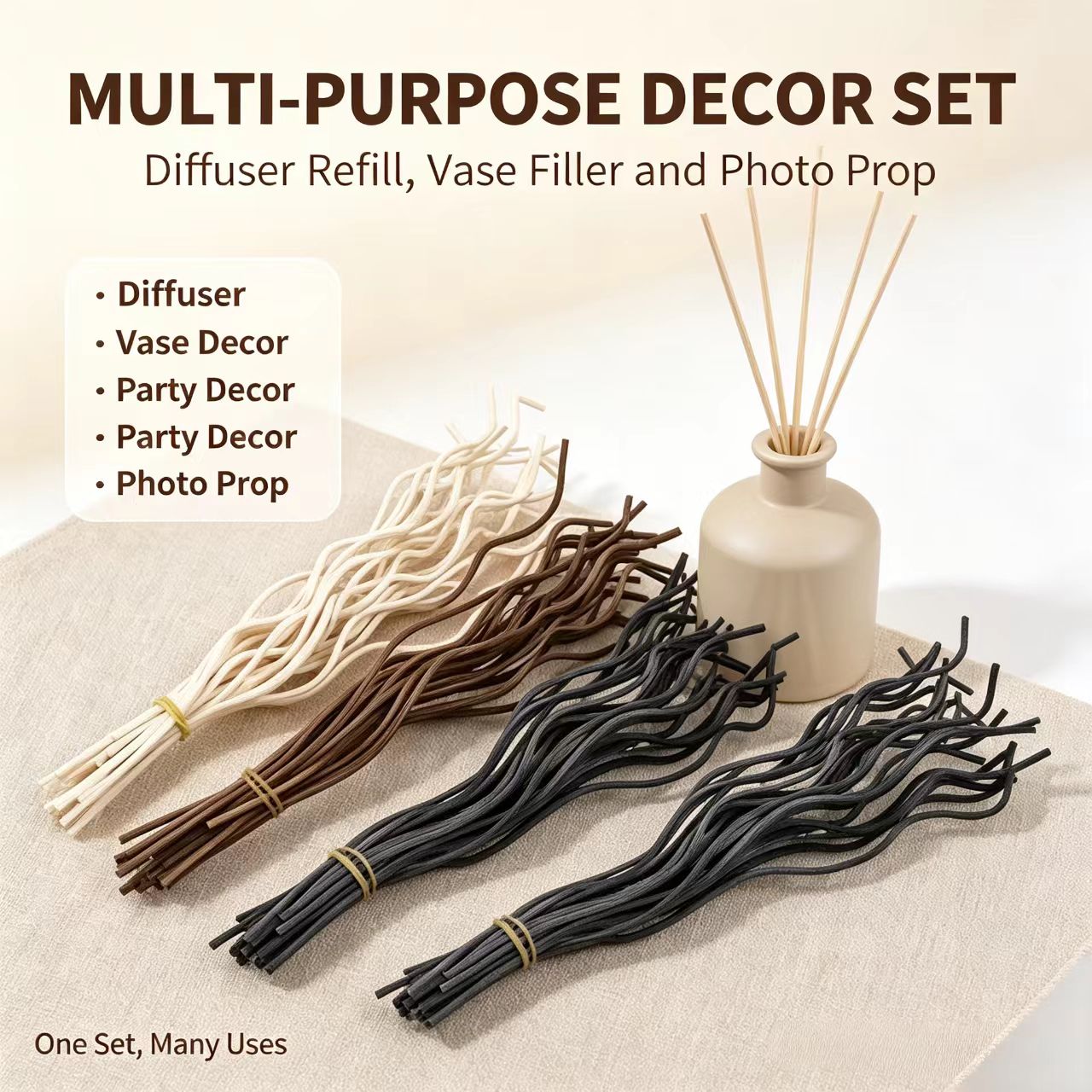 20Pcs Long Wavy Rattan Reed Di - Home Fragrance M&S Disinfectant Hack review and price